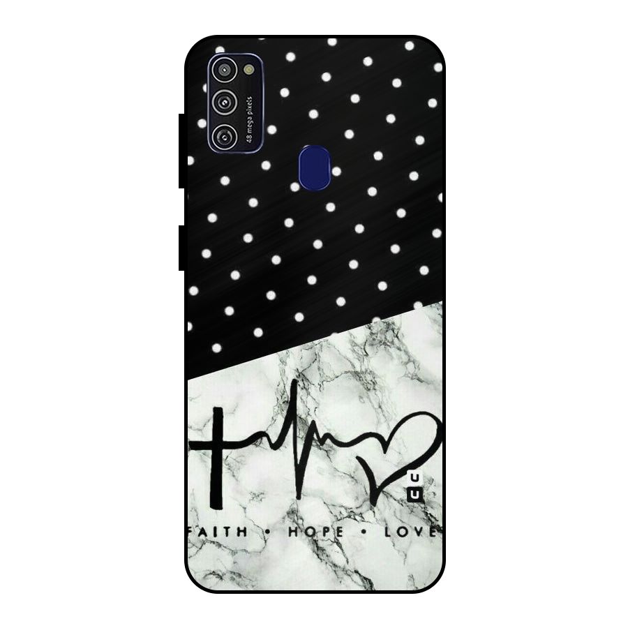 Faith Love Metal Back Case for Galaxy M30s