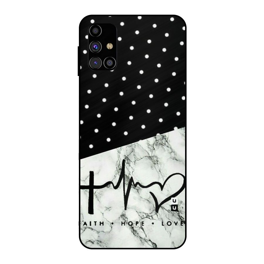 Faith Love Metal Back Case for Galaxy M31s