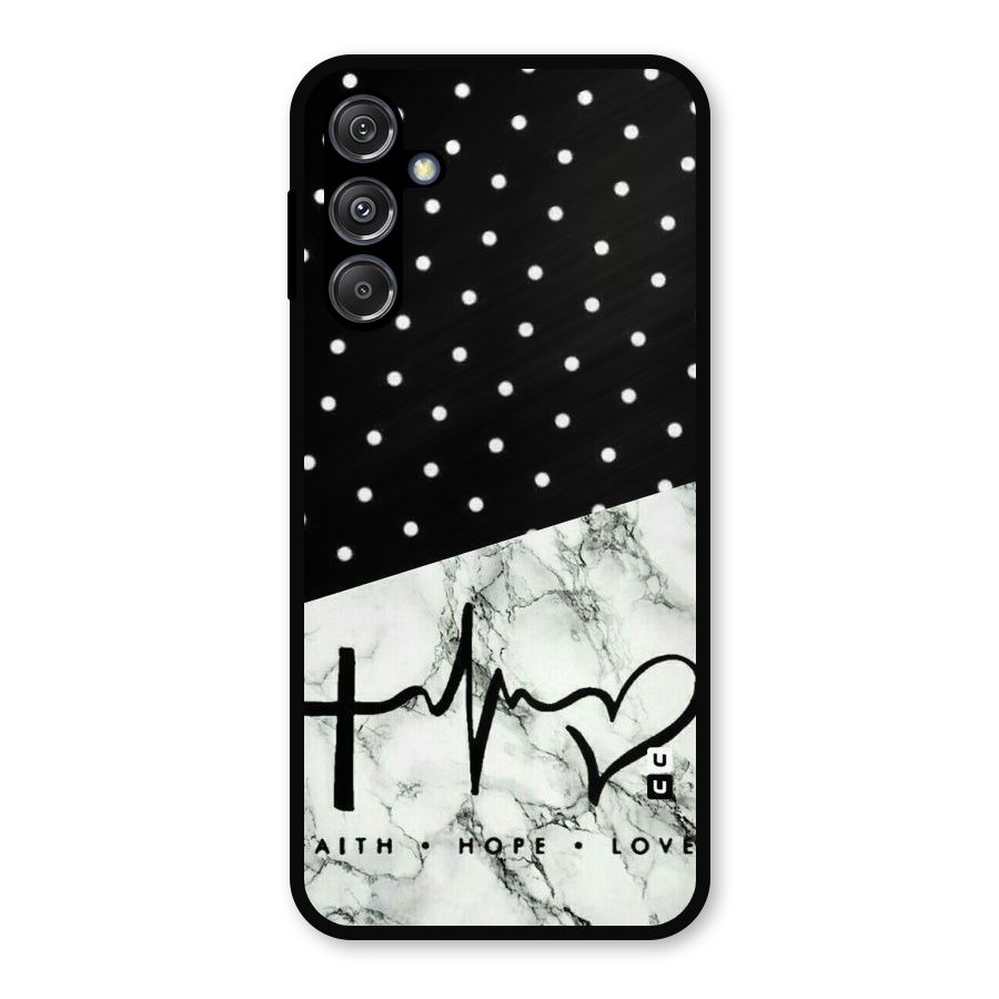 Faith Love Metal Back Case for Galaxy M34 5G