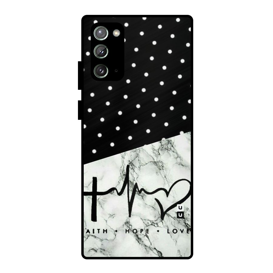 Faith Love Metal Back Case for Galaxy Note 20