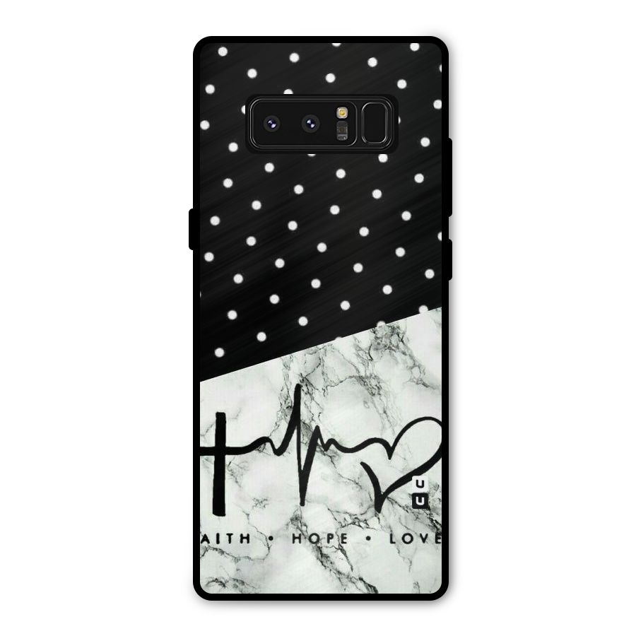 Faith Love Metal Back Case for Galaxy Note 8
