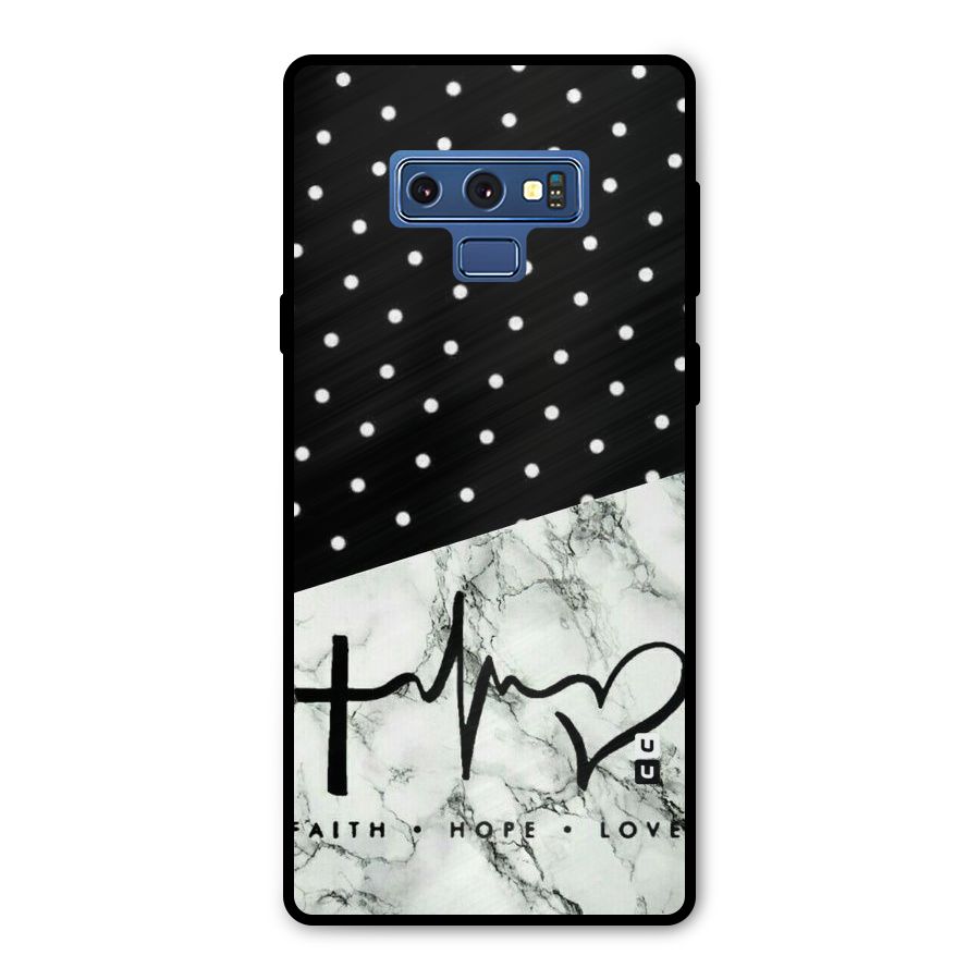 Faith Love Metal Back Case for Galaxy Note 9