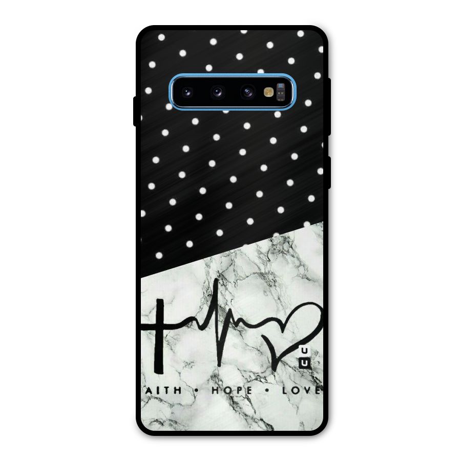 Faith Love Metal Back Case for Galaxy S10
