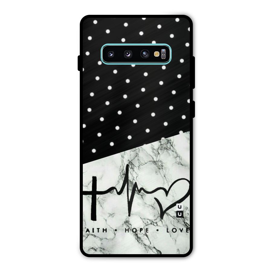 Faith Love Metal Back Case for Galaxy S10 Plus