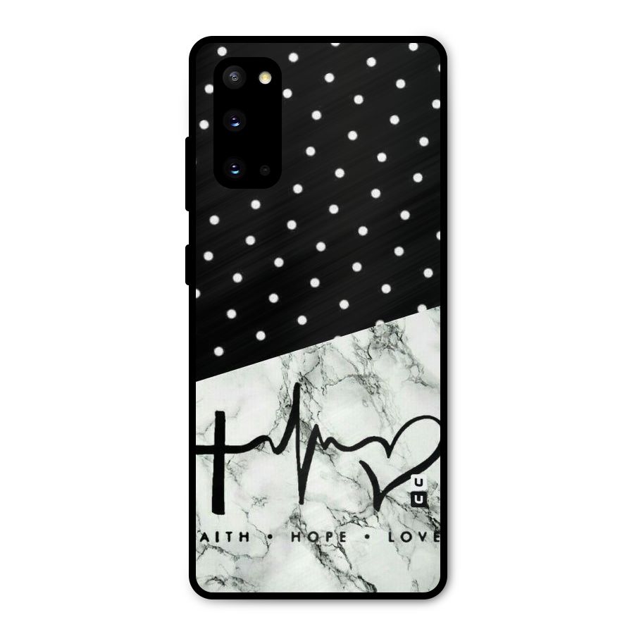 Faith Love Metal Back Case for Galaxy S20