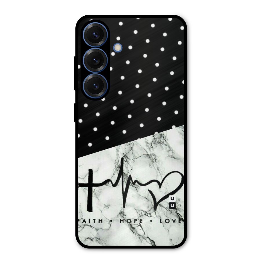 Faith Love Metal Back Case for Galaxy S25