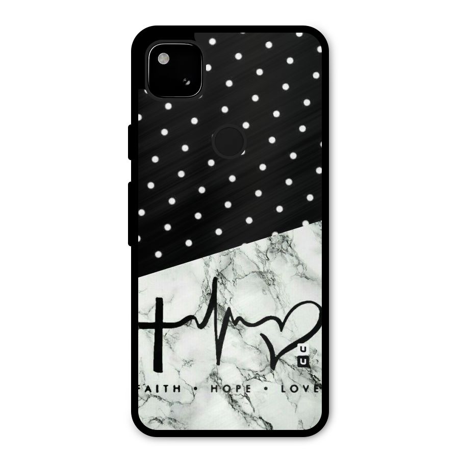 Faith Love Metal Back Case for Google Pixel 4a