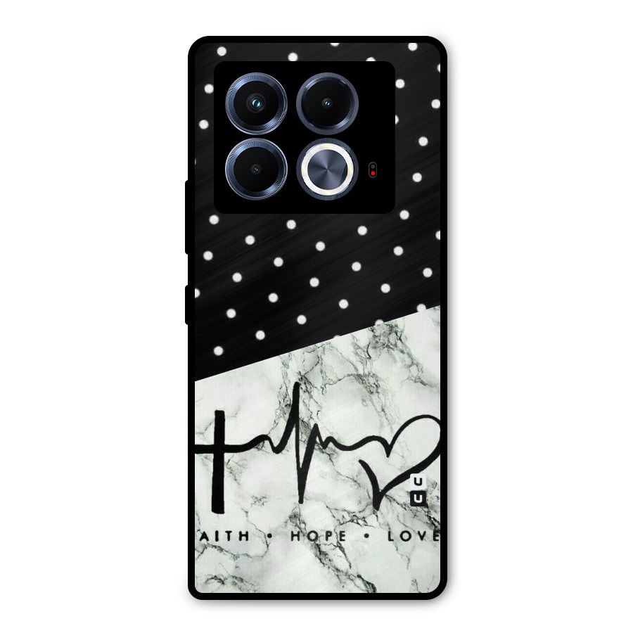 Faith Love Metal Back Case for Infinix Note 40 5G