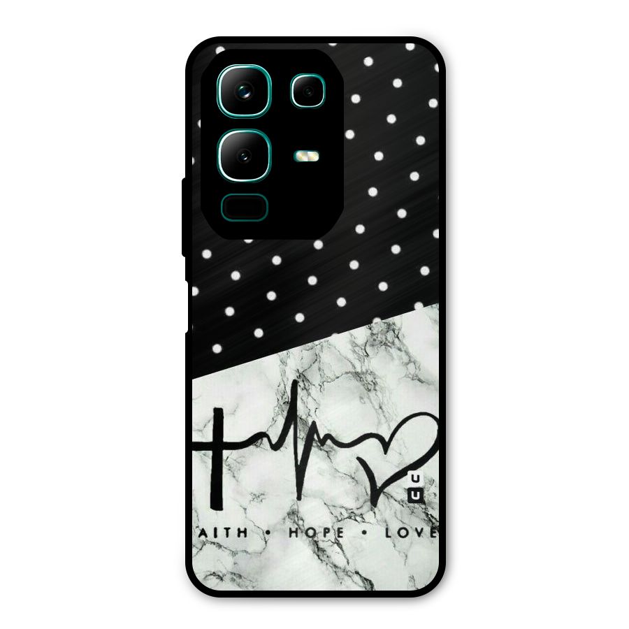 Faith Love Metal Back Case for Infinix Note 50x