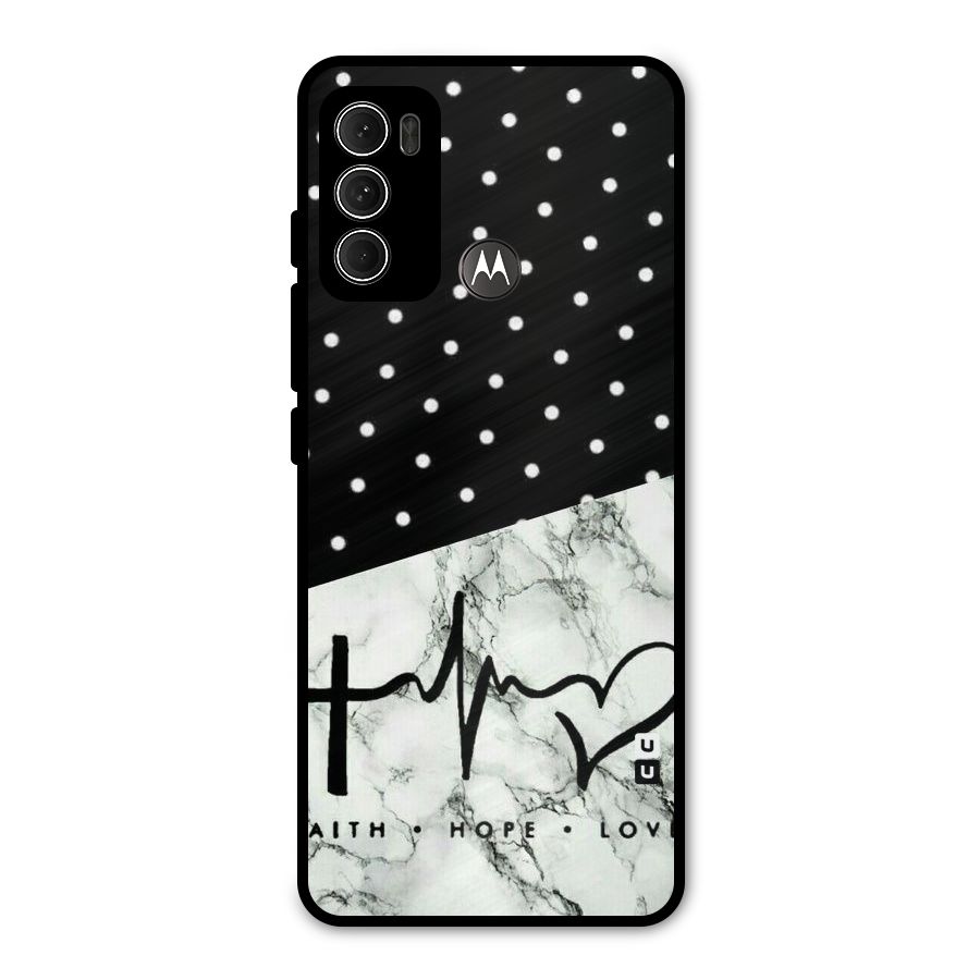 Faith Love Metal Back Case for Moto G60