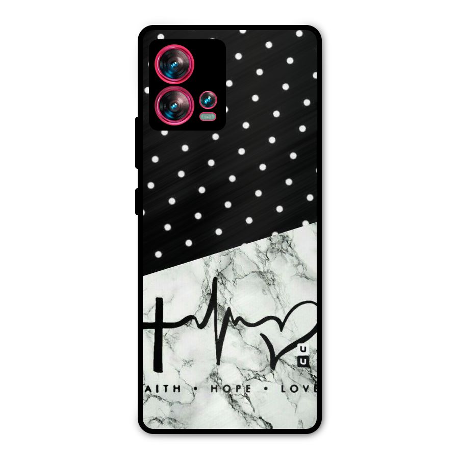 Faith Love Metal Back Case for Motorola Edge 30 Fusion
