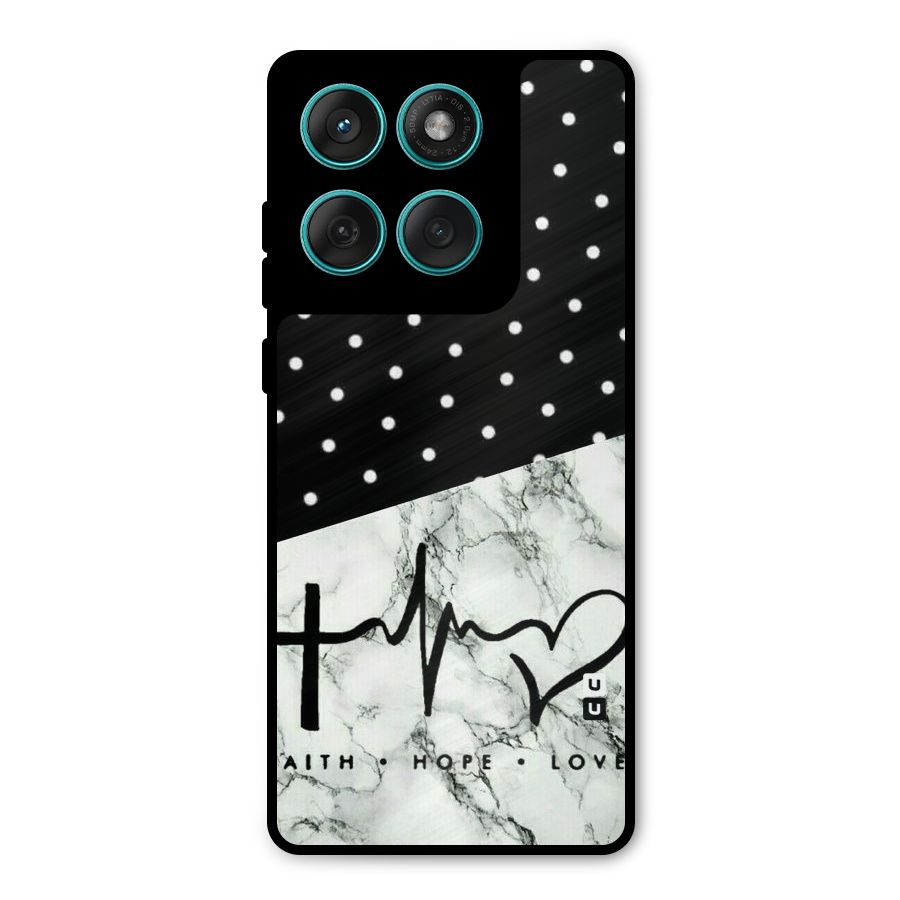 Faith Love Metal Back Case for Motorola Edge 60