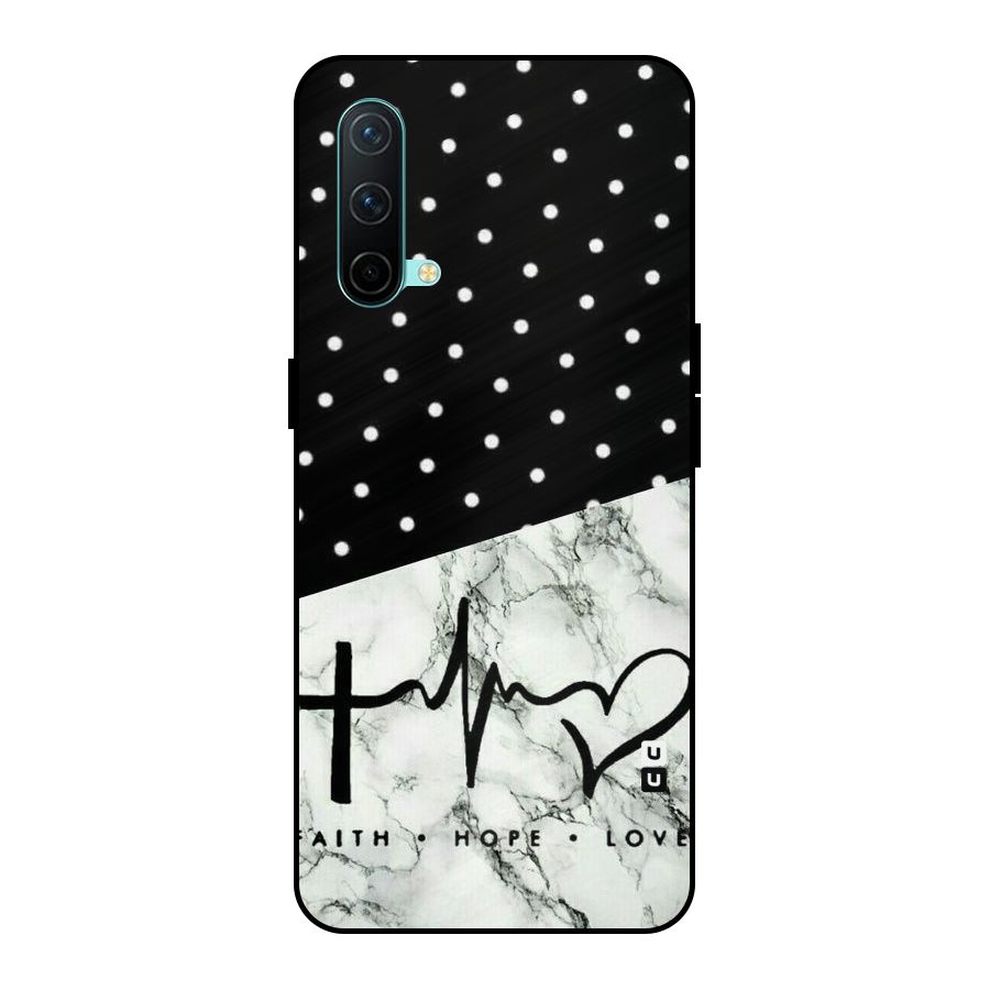 Faith Love Metal Back Case for OnePlus Nord CE 5G