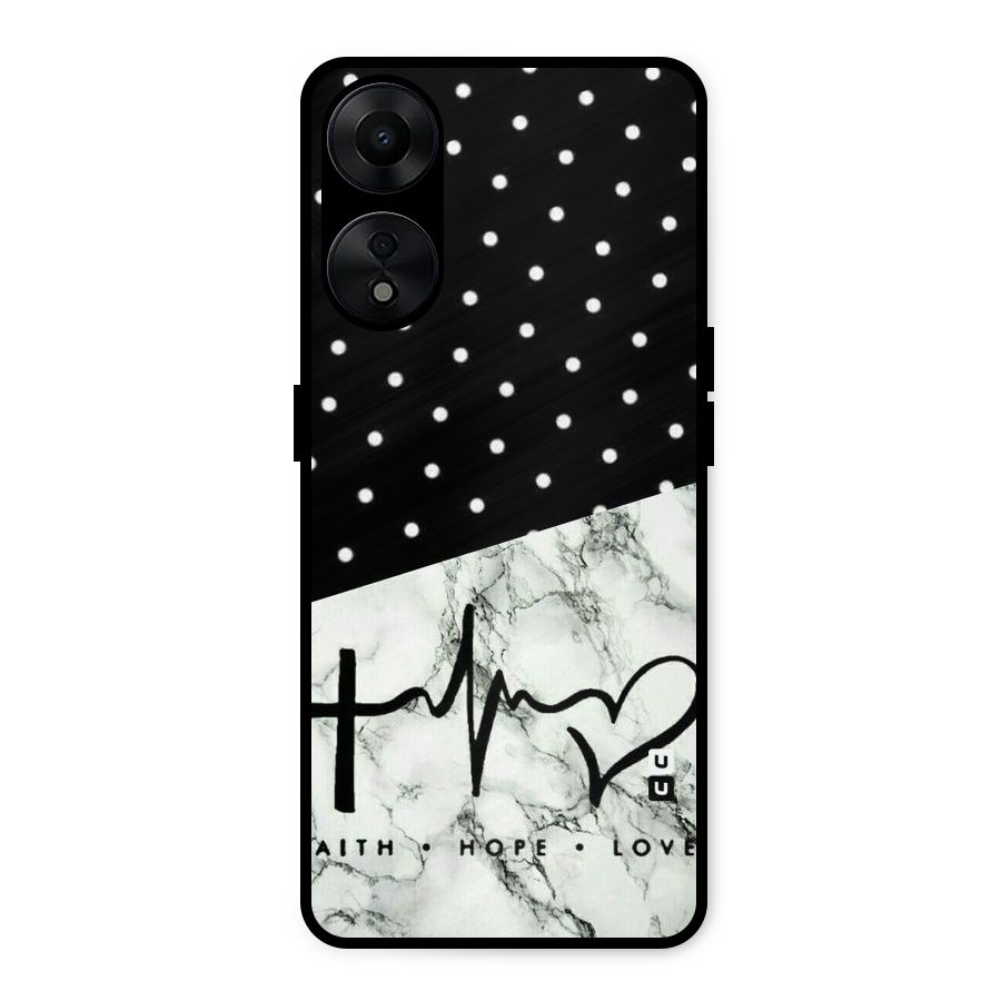 Faith Love Metal Back Case for Oppo A78 5G