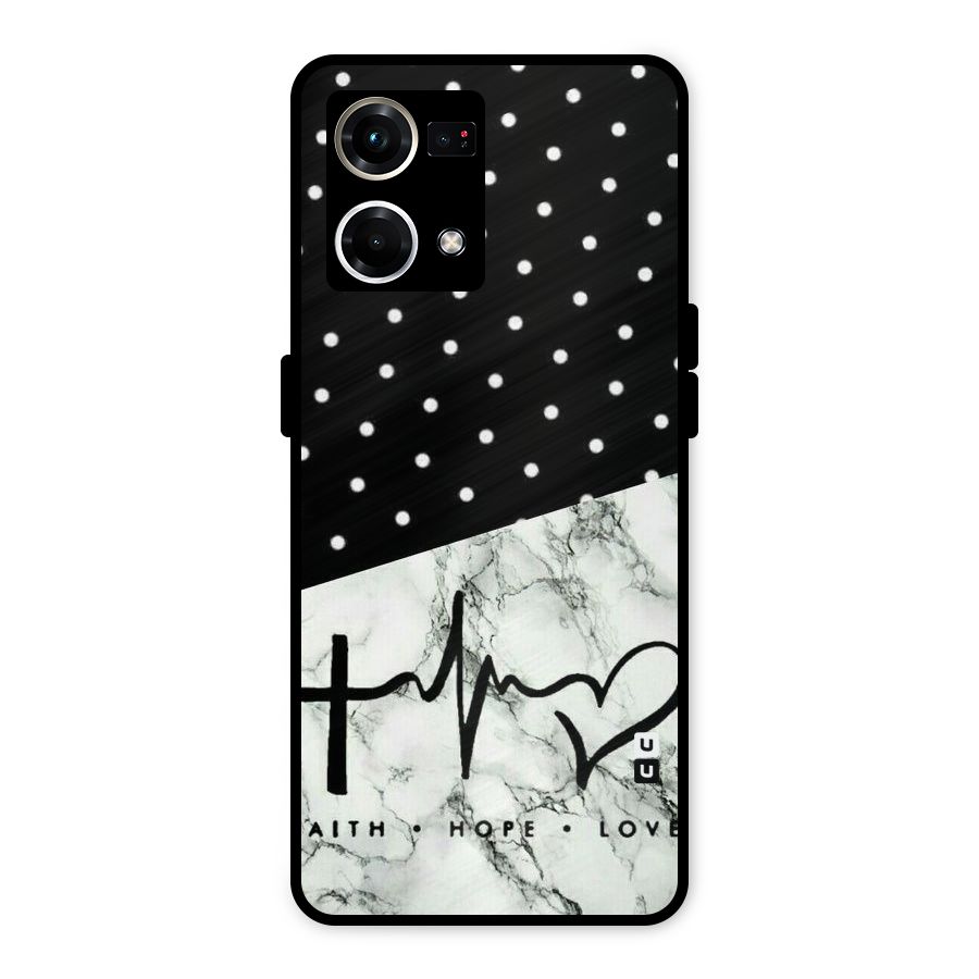Faith Love Metal Back Case for Oppo F21 Pro 4G