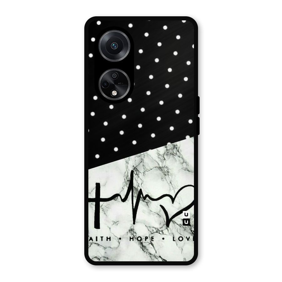 Faith Love Metal Back Case for Oppo F23