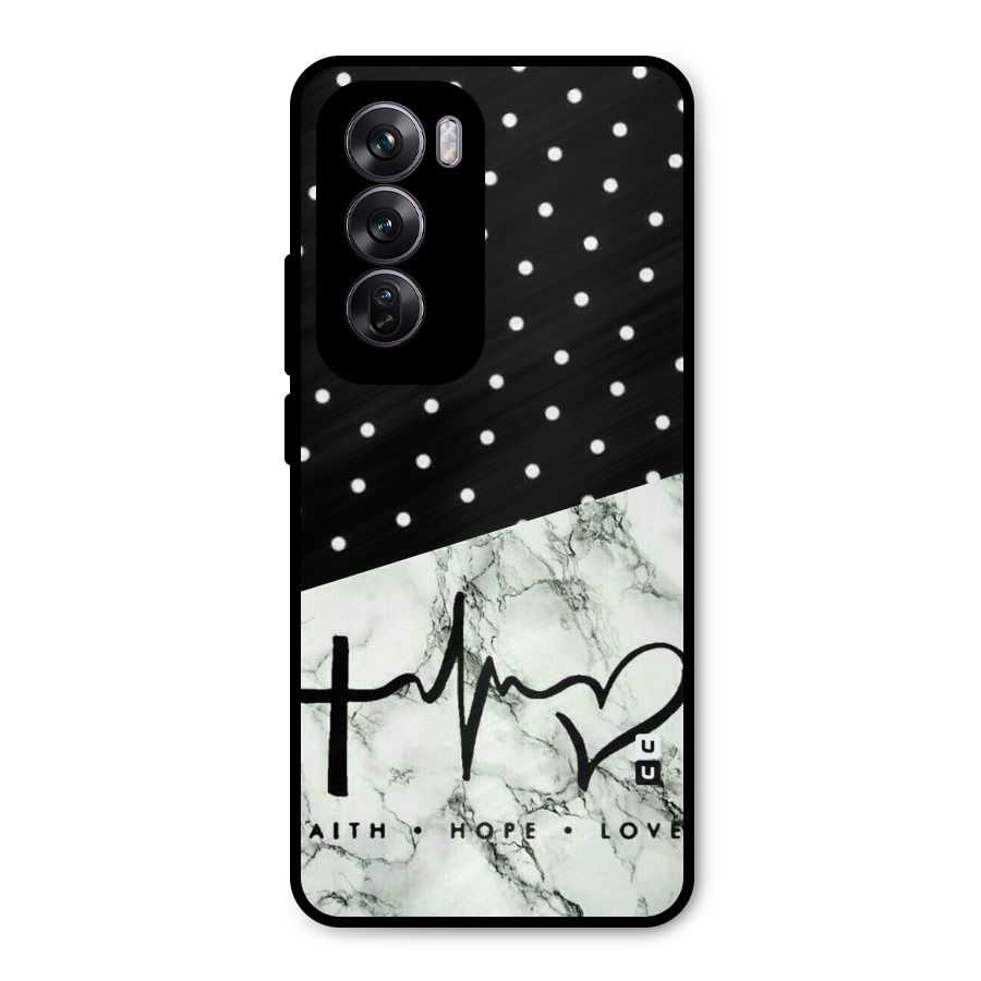 Faith Love Metal Back Case for Oppo Reno12 Pro