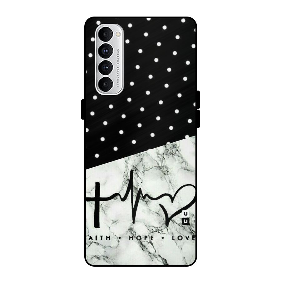 Faith Love Metal Back Case for Oppo Reno4 Pro