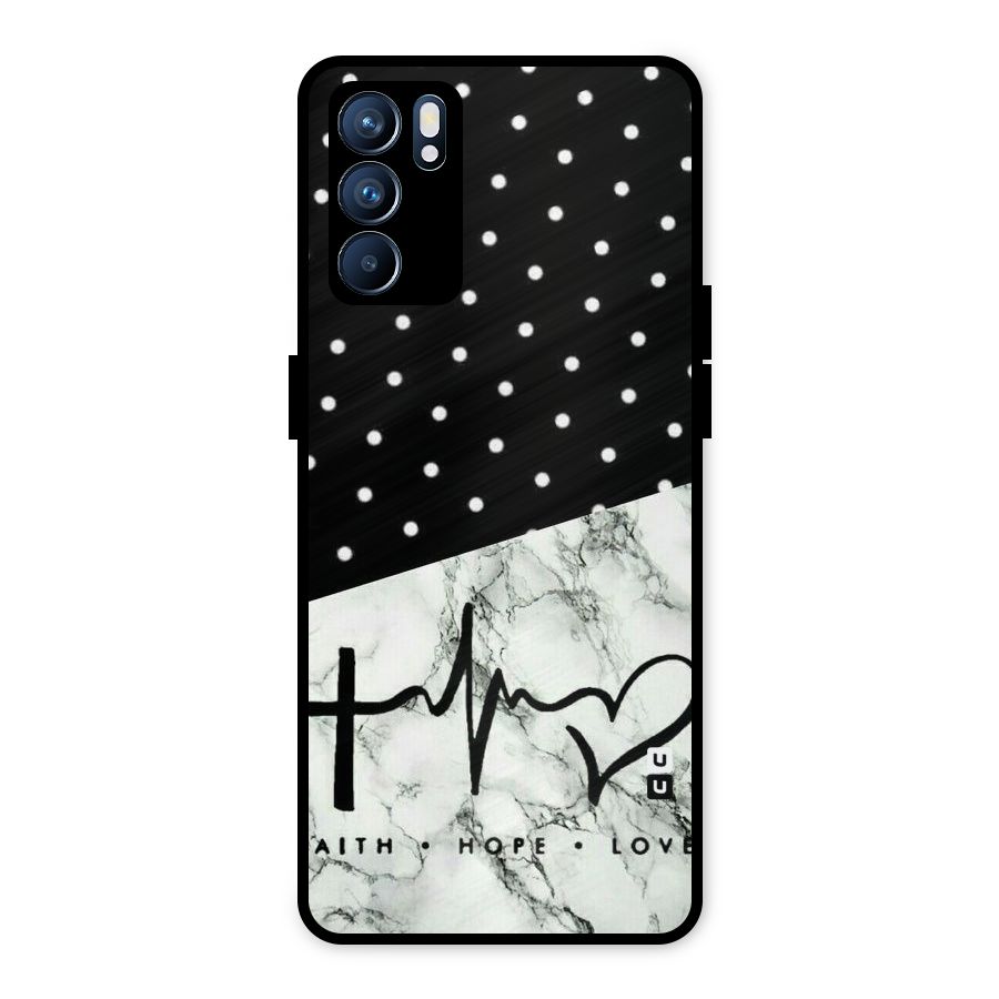 Faith Love Metal Back Case for Oppo Reno6 5G