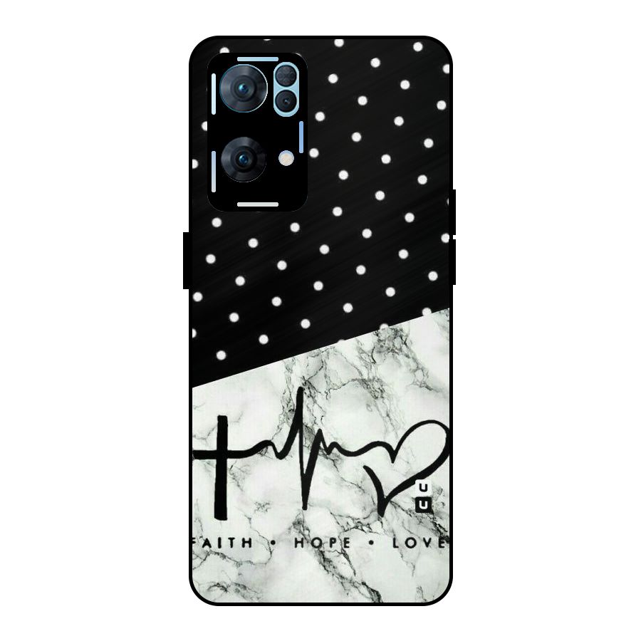 Faith Love Metal Back Case for Oppo Reno7 Pro 5G