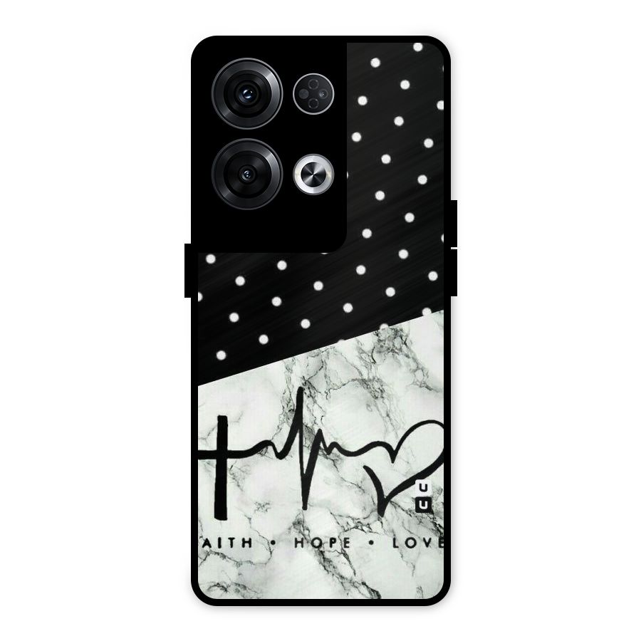 Faith Love Metal Back Case for Oppo Reno8 Pro 5G
