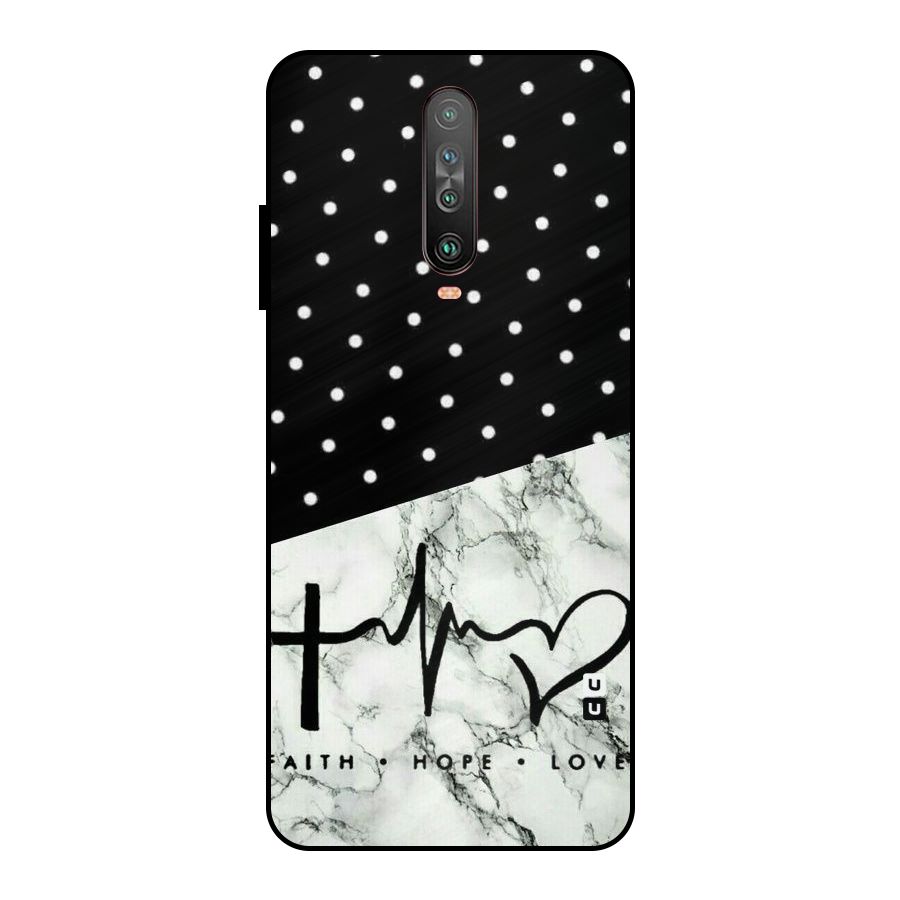 Faith Love Metal Back Case for Poco X2