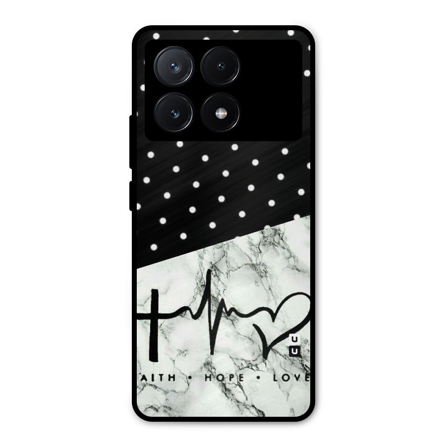 Faith Love Metal Back Case for Poco X6 Pro