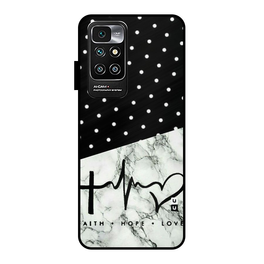 Faith Love Metal Back Case for Redmi 10 Prime