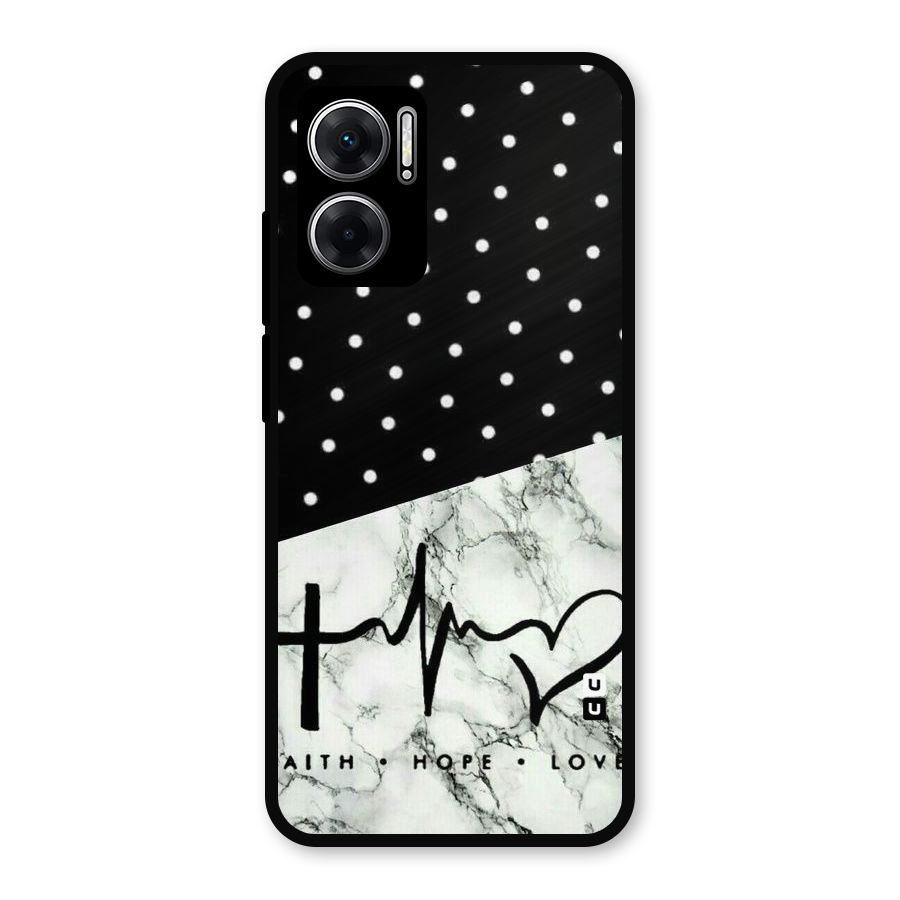 Faith Love Metal Back Case for Redmi 11 Prime 5G