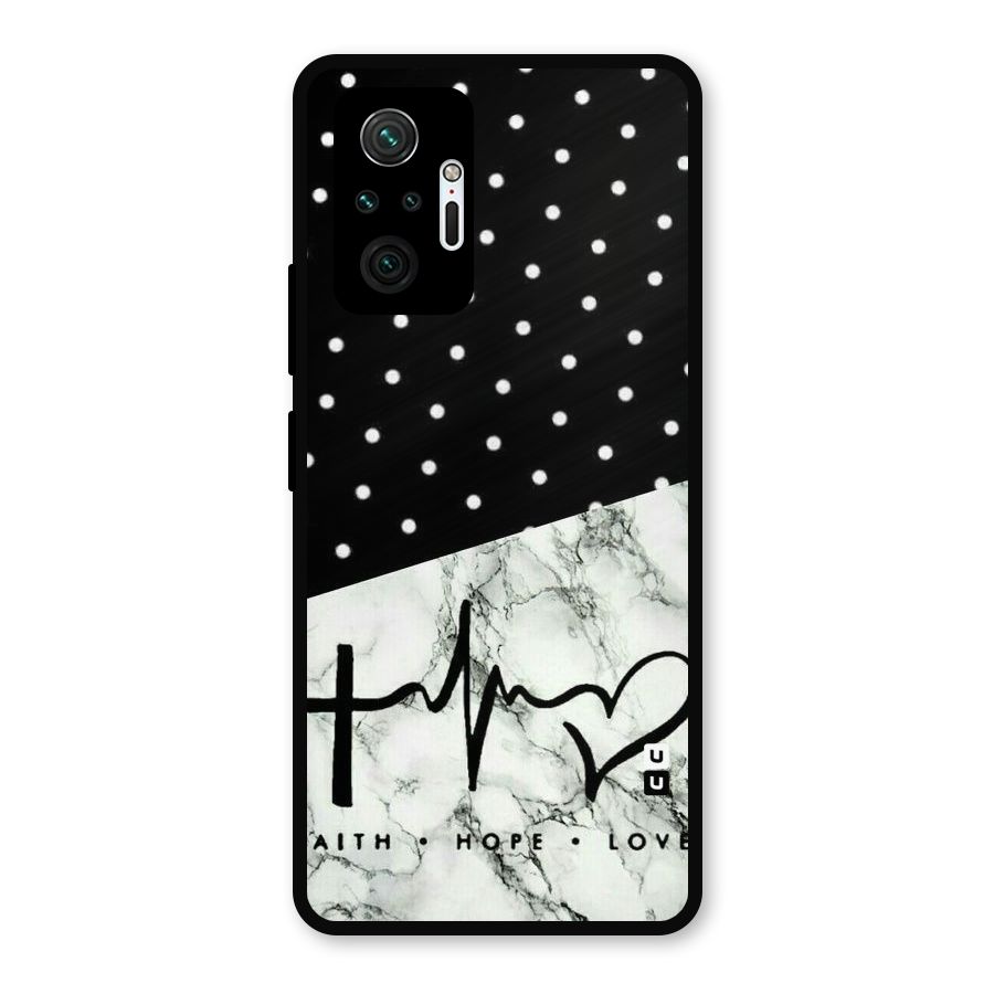 Faith Love Metal Back Case for Redmi Note 10 Pro