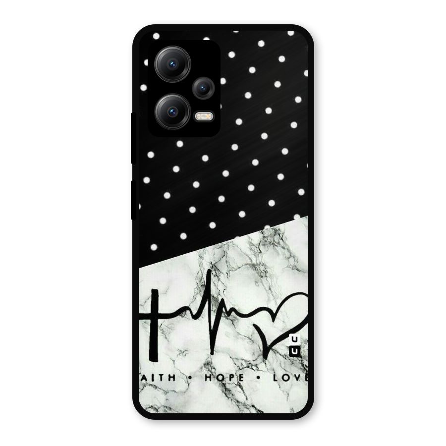 Faith Love Metal Back Case for Redmi Note 12 5G
