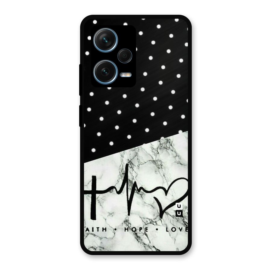 Faith Love Metal Back Case for Redmi Note 12 Pro Plus 5G