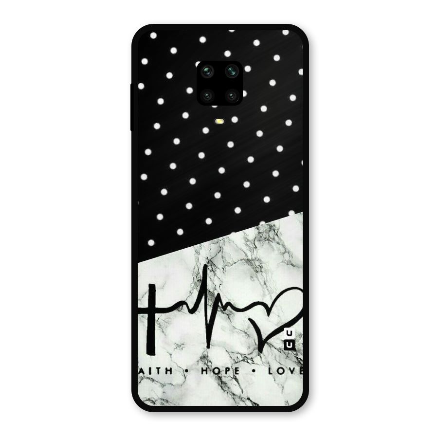 Faith Love Metal Back Case for Redmi Note 9 Pro Max