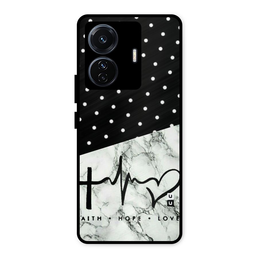 Faith Love Metal Back Case for Vivo T1 Pro