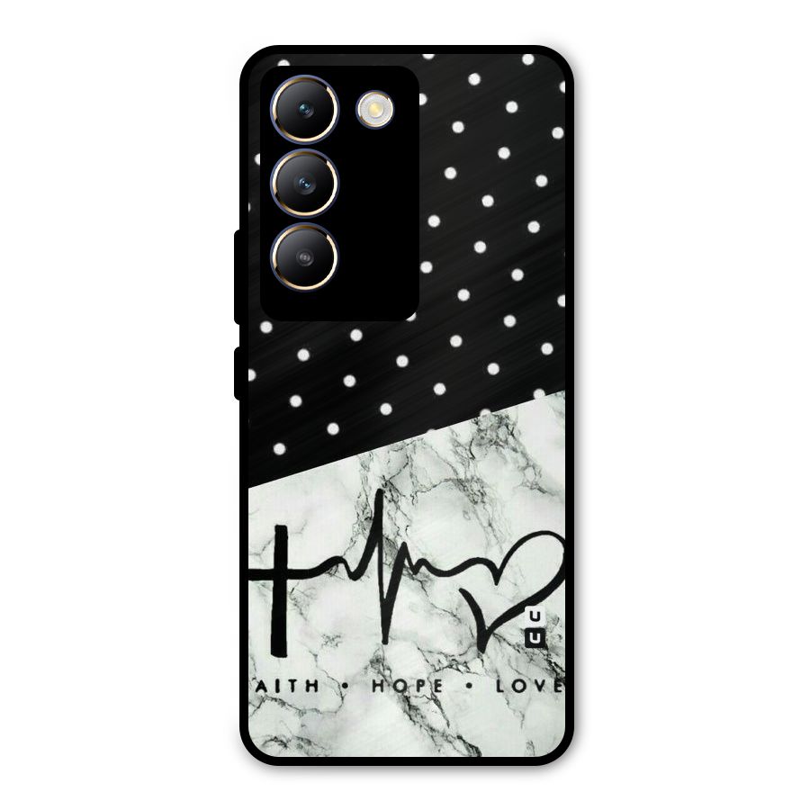 Faith Love Metal Back Case for Vivo T3 5G