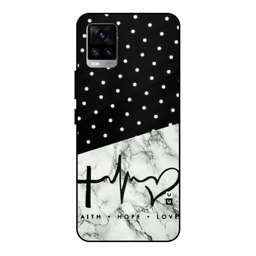 Faith Love Metal Back Case for Vivo V20