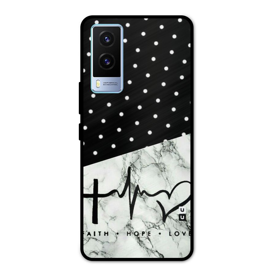 Faith Love Metal Back Case for Vivo V21e 5G