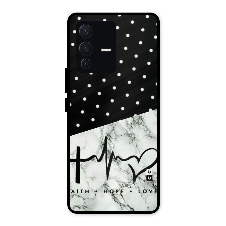 Faith Love Metal Back Case for Vivo V23 5G
