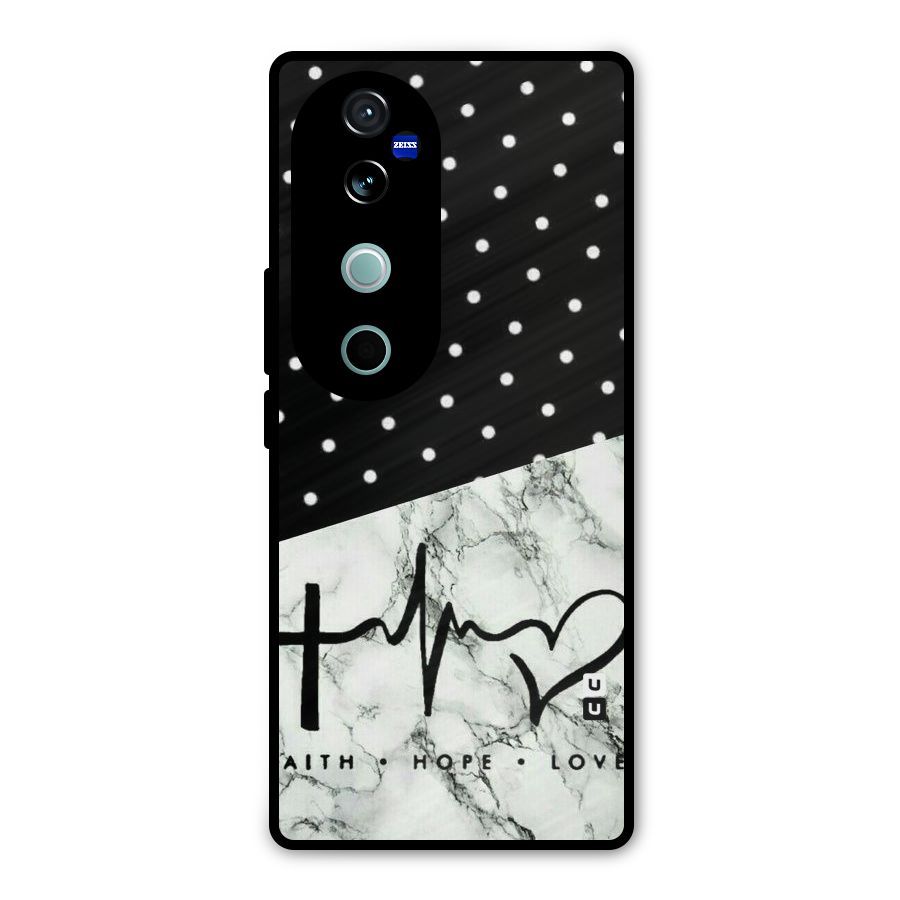 Faith Love Metal Back Case for Vivo V40
