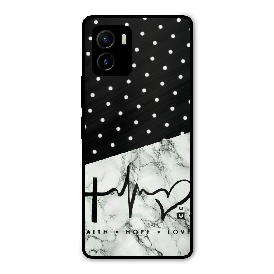 Faith Love Metal Back Case for Vivo Y15s