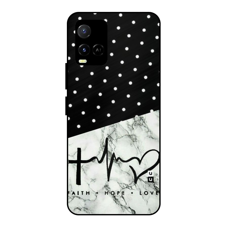 Faith Love Metal Back Case for Vivo Y21A