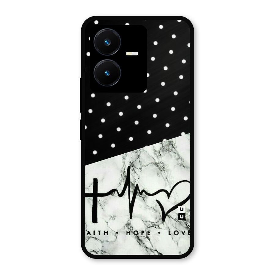 Faith Love Metal Back Case for Vivo Y22