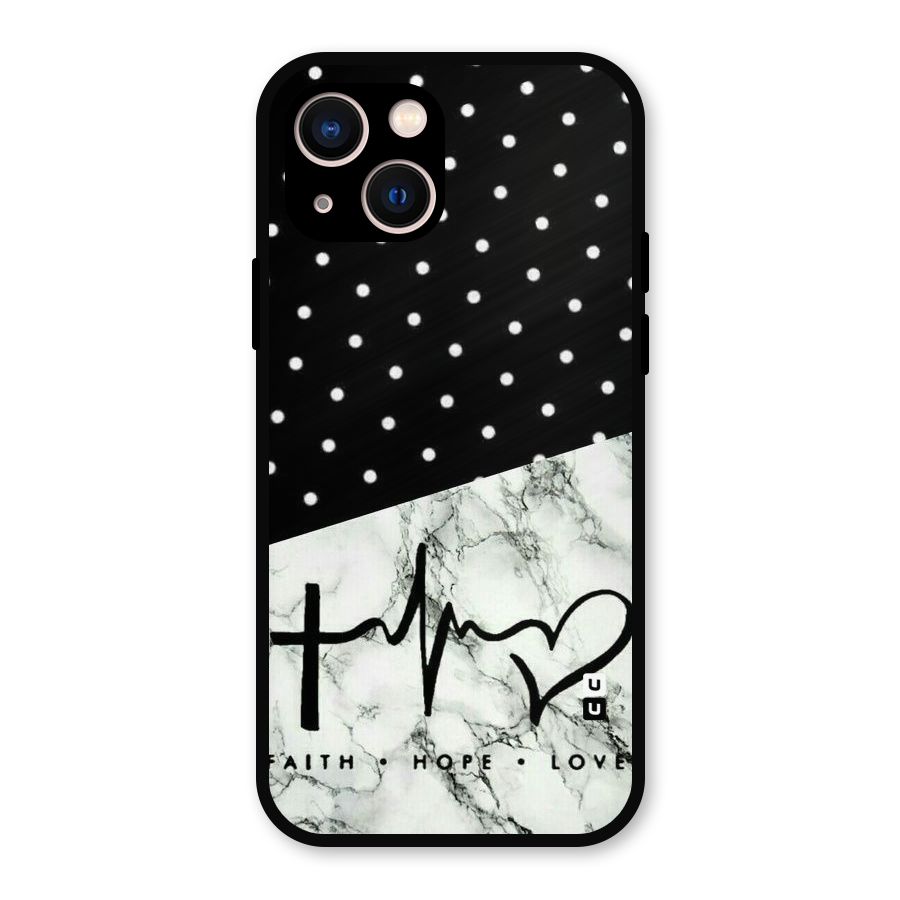 Faith Love Metal Back Case for iPhone 13