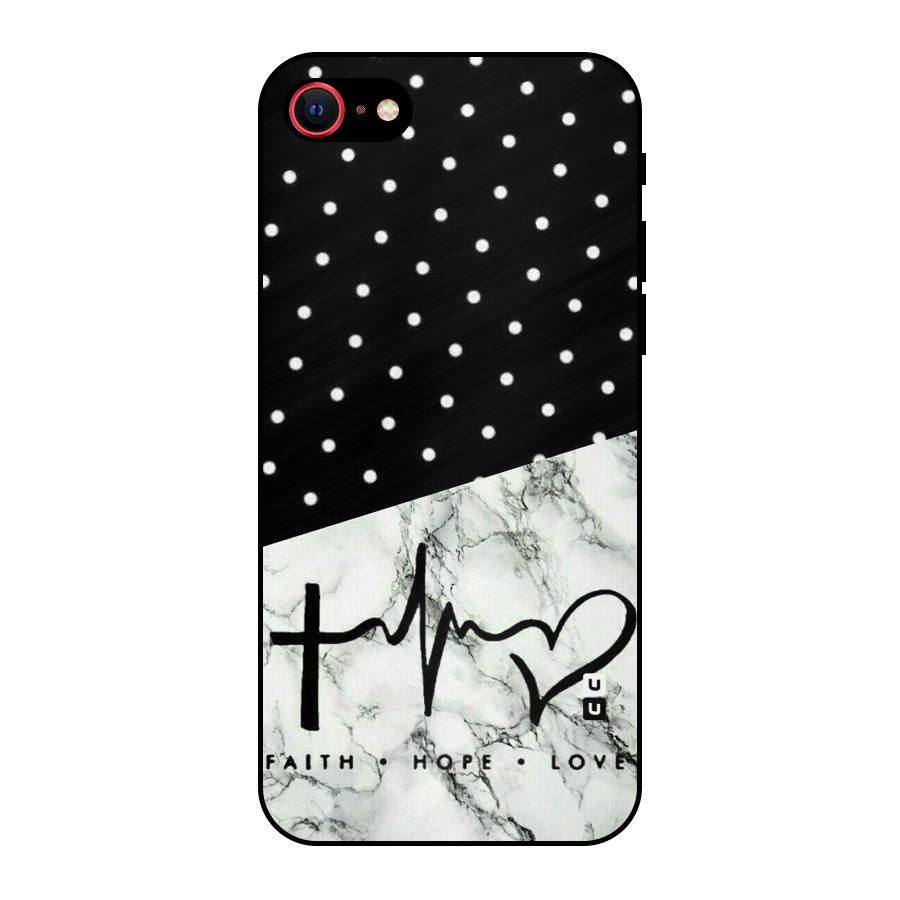 Faith Love Metal Back Case for iPhone SE 2022