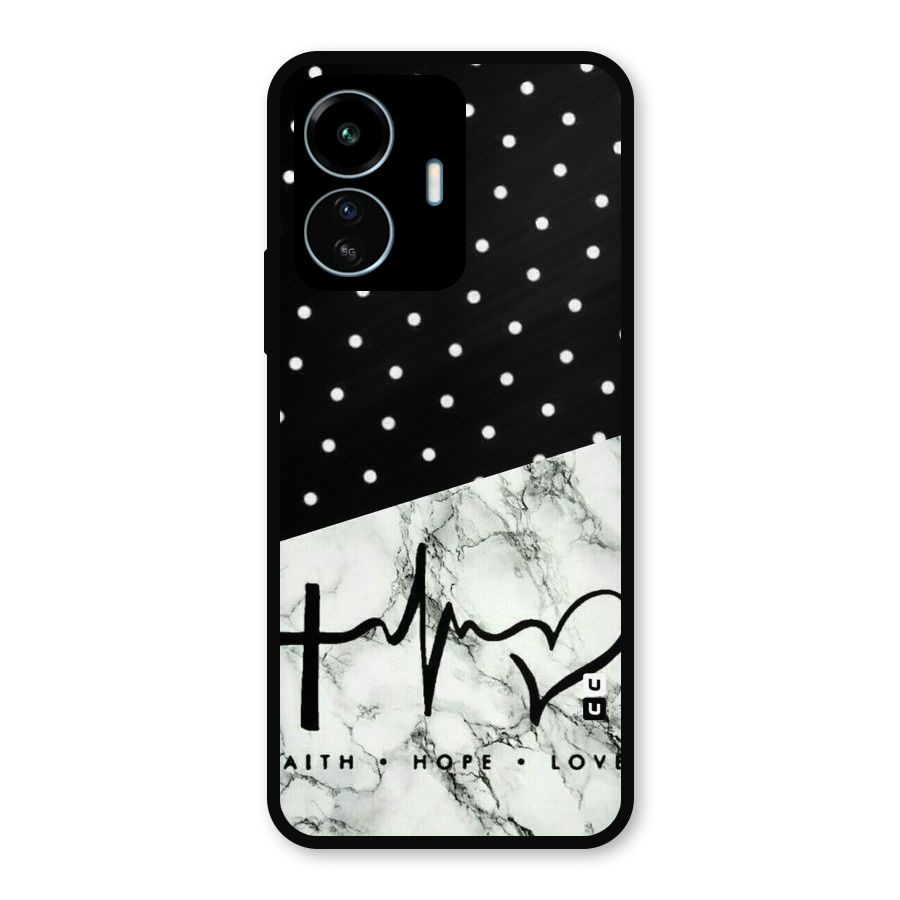 Faith Love Metal Back Case for vivo iQOO Z6 Lite 5G