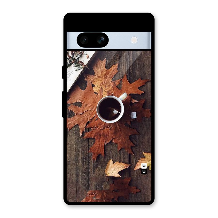 Fall Leaf Coffee Glass Back Case for Google Pixel 7a