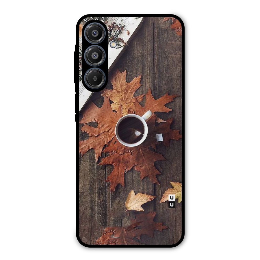 Fall Leaf Coffee Metal Back Case for Galaxy A16 5G