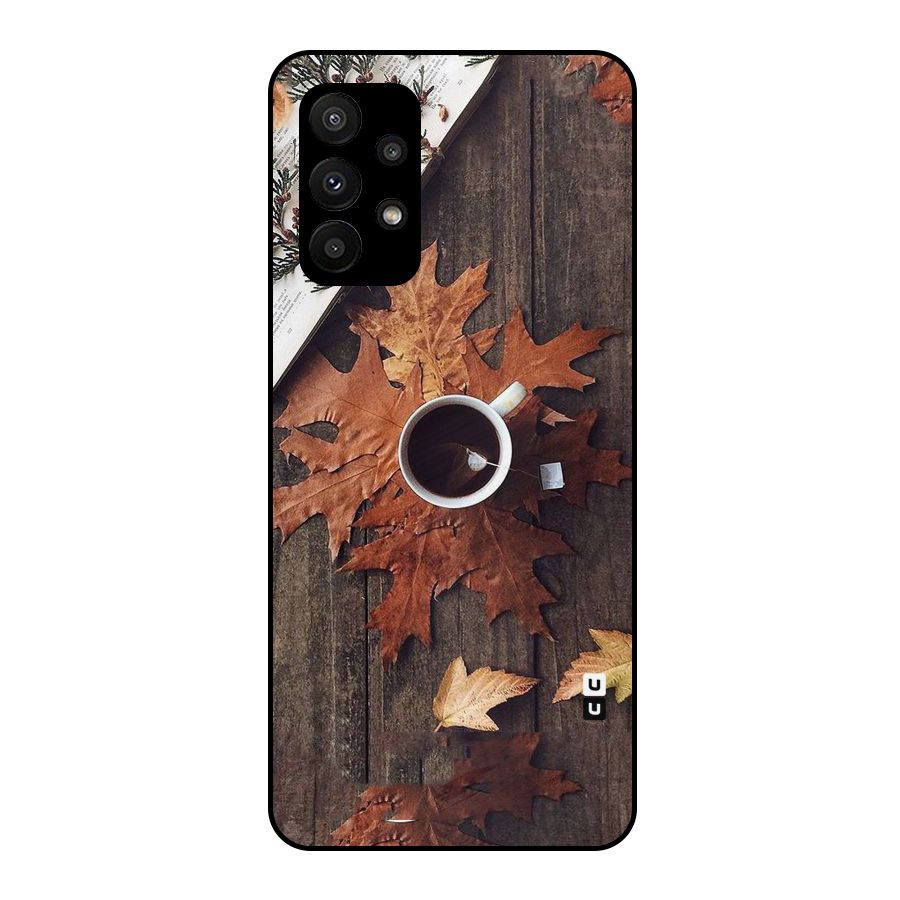 Fall Leaf Coffee Metal Back Case for Galaxy A23