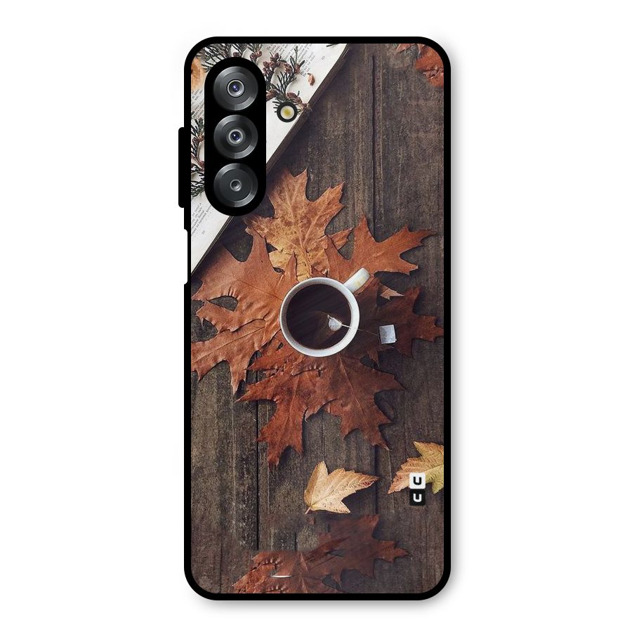 Fall Leaf Coffee Metal Back Case for Galaxy A26