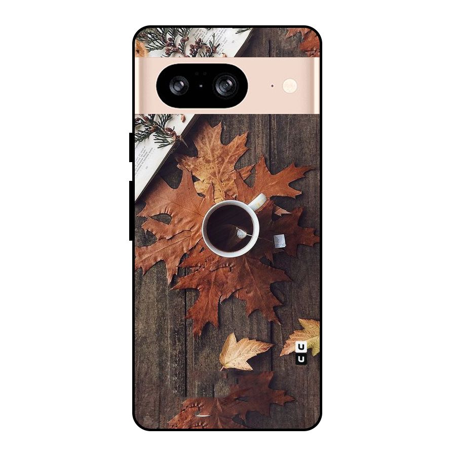 Fall Leaf Coffee Metal Back Case for Google Pixel 8